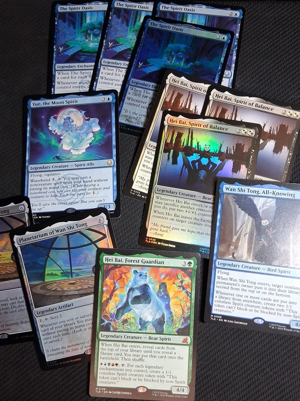 Hei Bai & Wan Shi Tong 12 Card Avatar Set ~ TCG Magic: The Gathering ~ TLA